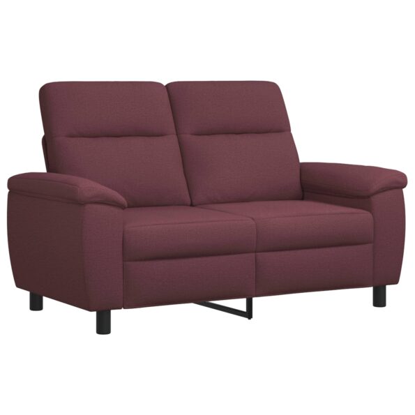 vidaXL Sada pohoviek 3 pcs Fialová Látka – Obrázok 4