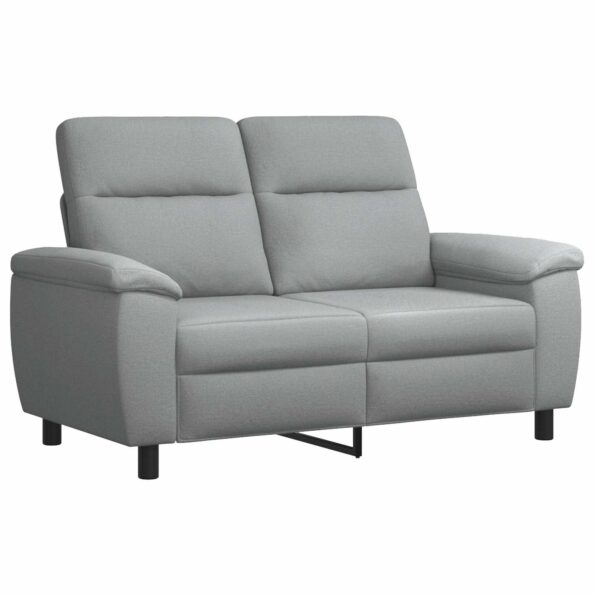 vidaXL Sada pohoviek 2 pcs Svetlosivá Látka – Obrázok 3