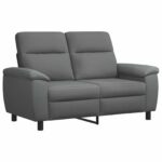 vidaXL Sada pohoviek 2 pcs Tmavosivá Látka – Obrázok 3