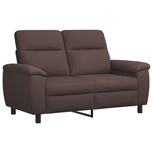 vidaXL Sada pohoviek 2 pcs Tmavohnedá Látka – Obrázok 3