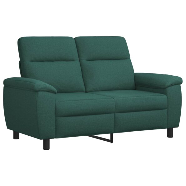 vidaXL Sada pohoviek 2 pcs Tmavozelená Látka – Obrázok 3