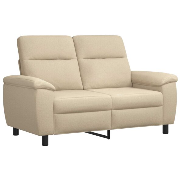 vidaXL Sada pohoviek 2 pcs Krémová Látka – Obrázok 3