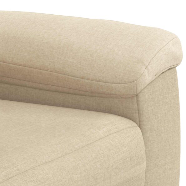 vidaXL Sada pohoviek 2 pcs Krémová Látka – Obrázok 5