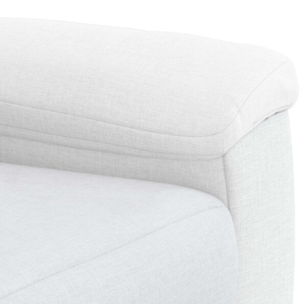 vidaXL Sada pohoviek 2 pcs Biela Látka – Obrázok 5