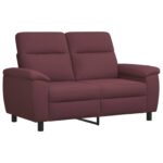 vidaXL Sada pohoviek 2 pcs Fialová Látka – Obrázok 3
