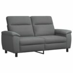 vidaXL Sada pohoviek 2 pcs Tmavosivá Látka – Obrázok 3