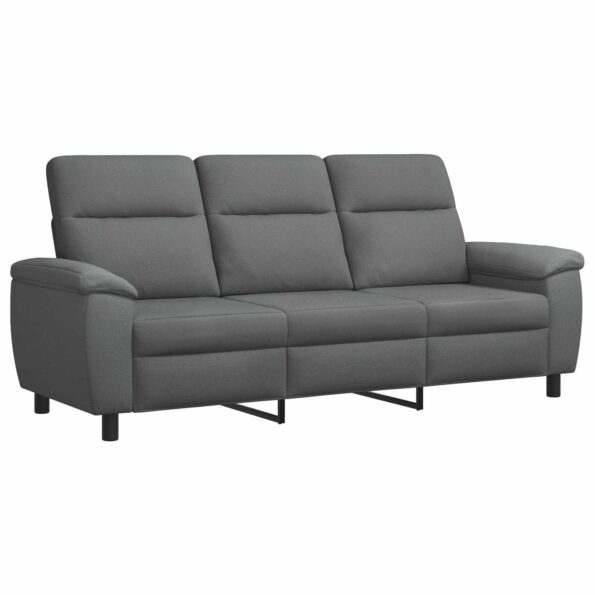 vidaXL Sada pohoviek 2 pcs Tmavosivá Látka – Obrázok 4