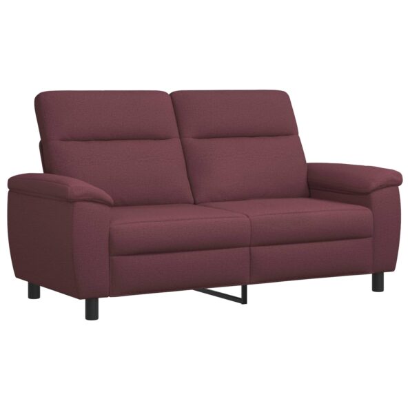 vidaXL Sada pohoviek 2 pcs Fialová Látka – Obrázok 3