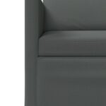 vidaXL Sada pohoviek 2 pcs Tmavosivá Látka – Obrázok 5