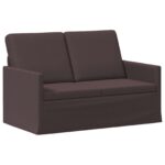 vidaXL Sada pohoviek 2 pcs Tmavohnedá Látka – Obrázok 4