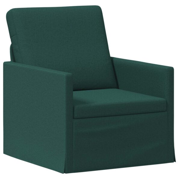 vidaXL Sada pohoviek 2 pcs Tmavozelená Látka – Obrázok 3