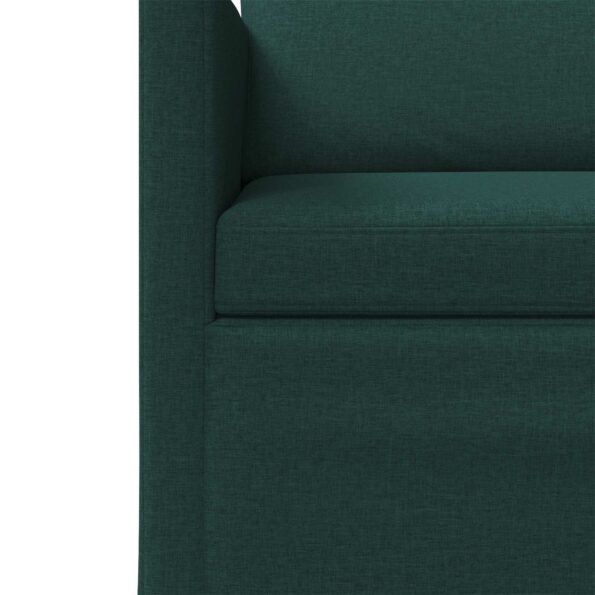 vidaXL Sada pohoviek 2 pcs Tmavozelená Látka – Obrázok 5