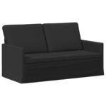 vidaXL Sada pohoviek 2 pcs Čierna Látka – Obrázok 4