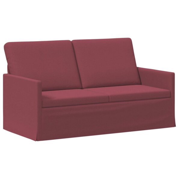 vidaXL Sada pohoviek 2 pcs Víno červené Látka – Obrázok 4