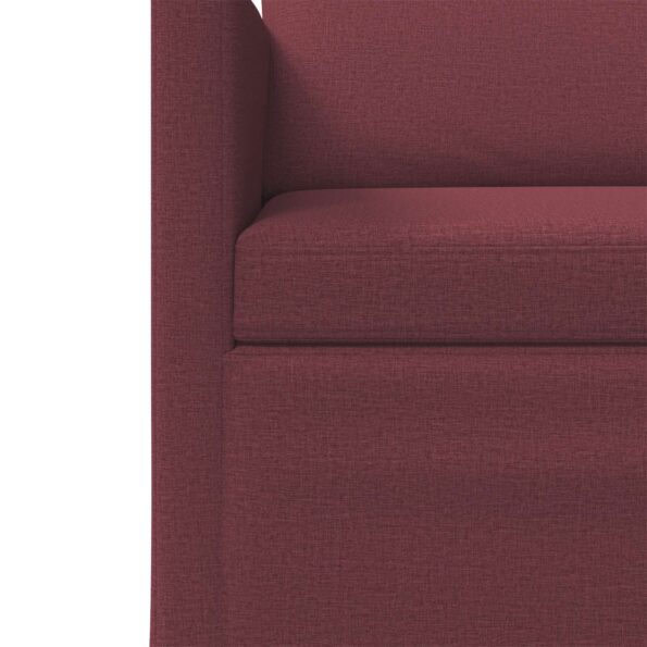 vidaXL Sada pohoviek 2 pcs Víno červené Látka – Obrázok 5