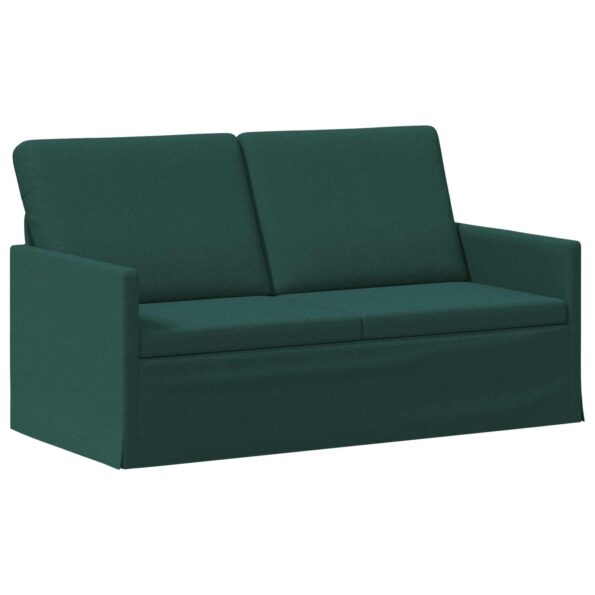 vidaXL Sada pohoviek 2 pcs Tmavozelená Látka – Obrázok 4