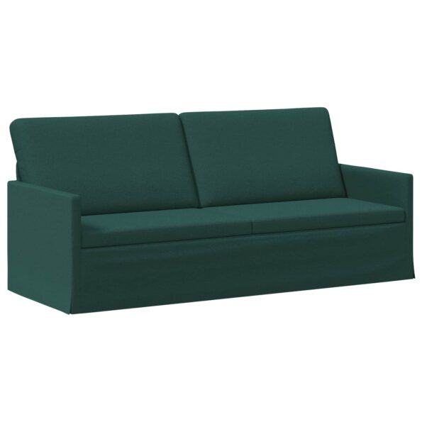 vidaXL Sada pohoviek 2 pcs Tmavozelená Látka – Obrázok 4