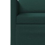 vidaXL Sada pohoviek 2 pcs Tmavozelená Látka – Obrázok 5