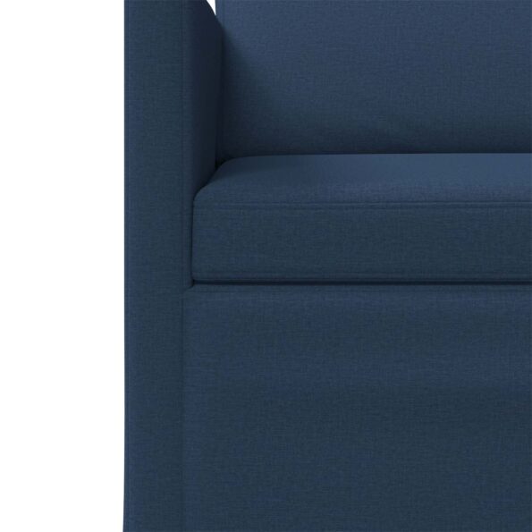 vidaXL Sada pohoviek 2 pcs Modrá Látka – Obrázok 5