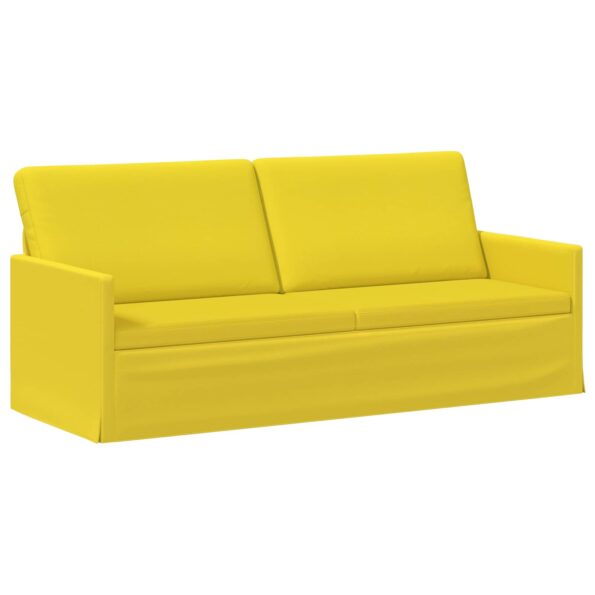 vidaXL Sada pohoviek 2 pcs Svetložltá Látka – Obrázok 4