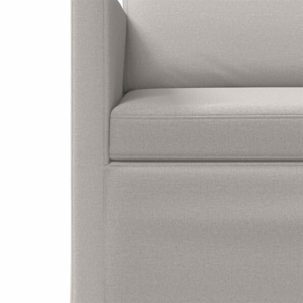 vidaXL Sada pohoviek 2 pcs Oblá šedá Látka – Obrázok 5