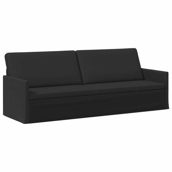 vidaXL Sada pohoviek 2 pcs Čierna Látka – Obrázok 4