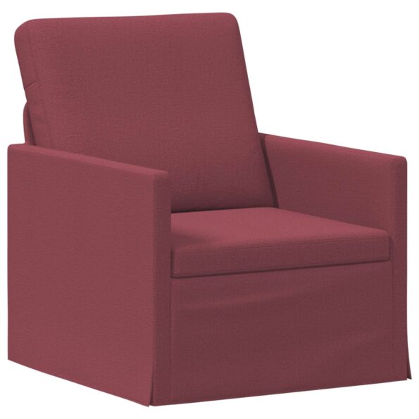 vidaXL Sada pohoviek 2 pcs Víno červené Látka – Obrázok 3