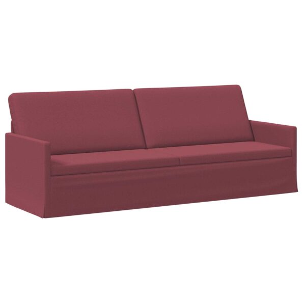 vidaXL Sada pohoviek 2 pcs Víno červené Látka – Obrázok 4