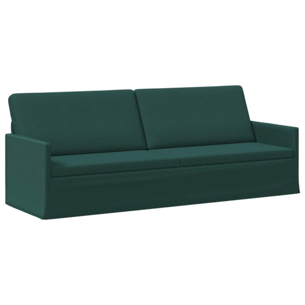 vidaXL Sada pohoviek 2 pcs Tmavozelená Látka – Obrázok 4