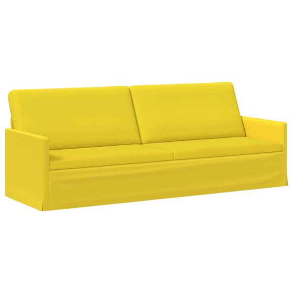vidaXL Sada pohoviek 2 pcs Svetložltá Látka – Obrázok 4