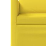 vidaXL Sada pohoviek 2 pcs Svetložltá Látka – Obrázok 5