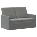 vidaXL Sada pohoviek 2 pcs Tmavosivá Zamat – Obrázok 4