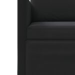 vidaXL Sada pohoviek 2 pcs Čierna Zamat – Obrázok 5