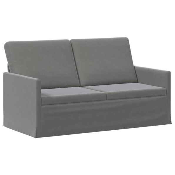 vidaXL Sada pohoviek 2 pcs Tmavosivá Zamat – Obrázok 4