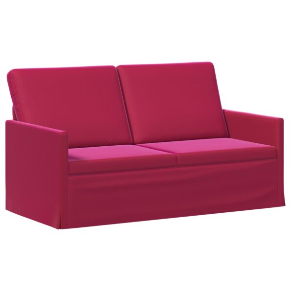 vidaXL Sada pohoviek 2 pcs Víno červené Zamat – Obrázok 4