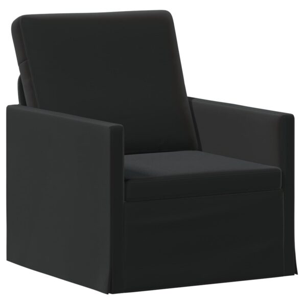 vidaXL Sada pohoviek 2 pcs Čierna Zamat – Obrázok 3