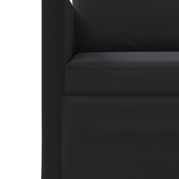 vidaXL Sada pohoviek 2 pcs Čierna Zamat – Obrázok 5