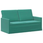 vidaXL Sada pohoviek 2 pcs Tyrkysová Zamat – Obrázok 4