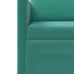 vidaXL Sada pohoviek 2 pcs Tyrkysová Zamat – Obrázok 5