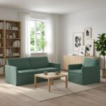 vidaXL Sada pohoviek 2 pcs Morská zelená Zamat