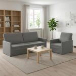 vidaXL Sada pohoviek 2 pcs Tmavosivá Zamat