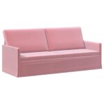 vidaXL Sada pohoviek 2 pcs Ružová Zamat – Obrázok 4