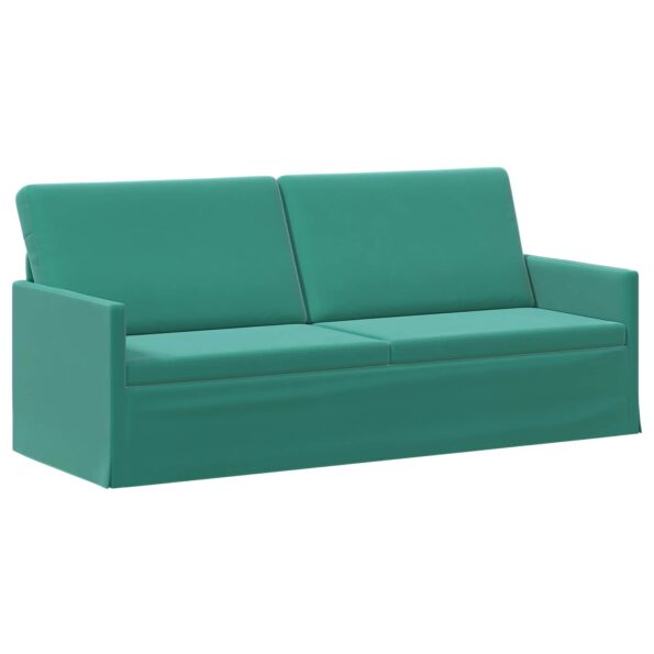 vidaXL Sada pohoviek 2 pcs Tyrkysová Zamat – Obrázok 4