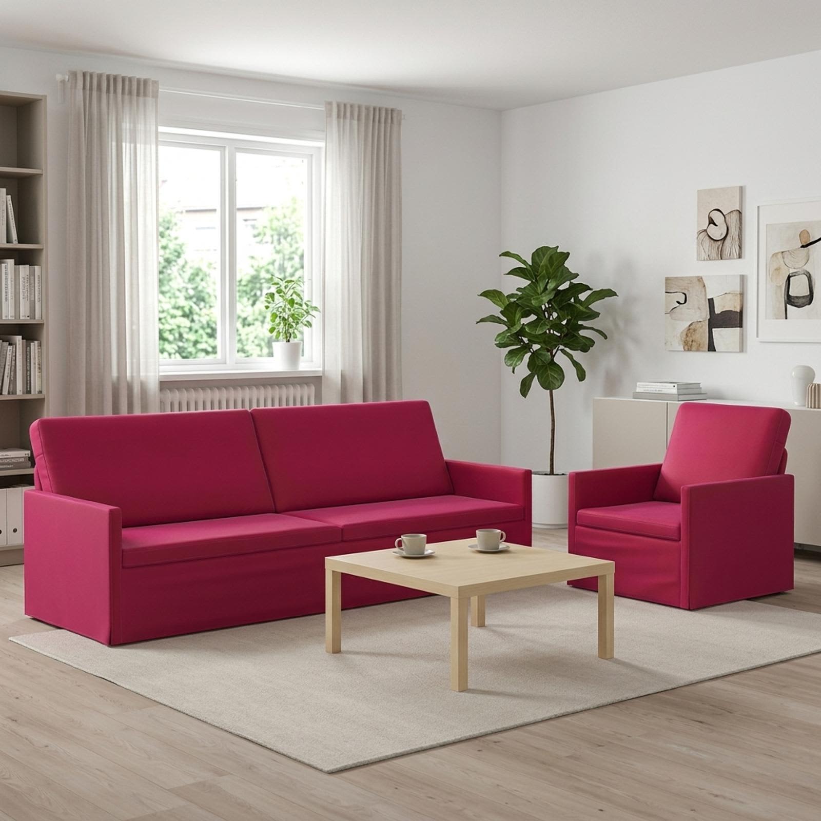 3433234_1.jpg vidaXL Sada pohoviek 2 pcs Víno červené Zamat – Obrázok 1