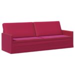 vidaXL Sada pohoviek 2 pcs Víno červené Zamat – Obrázok 4