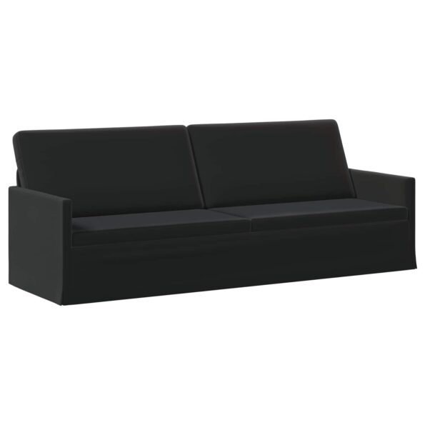 vidaXL Sada pohoviek 2 pcs Čierna Zamat – Obrázok 4