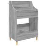 vidaXL Sada políc na médiá 3 ks Sivý Sonoma 212 x 46 x 112 cm – Obrázok 5