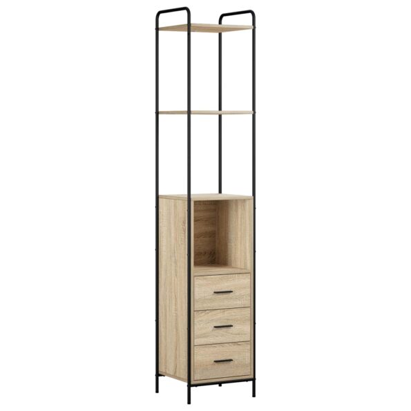 vidaXL Set kabinetov do kúpeľne 3 ks Dub sonoma 40 x 36 x 200,5 cm – Obrázok 5