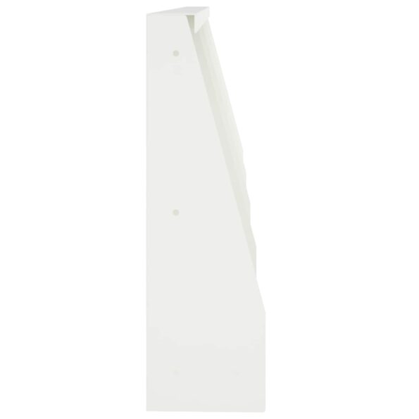 vidaXL Oporný múr 4 ks 40 x 12 x 50 cm Oceľ Biela – Obrázok 4