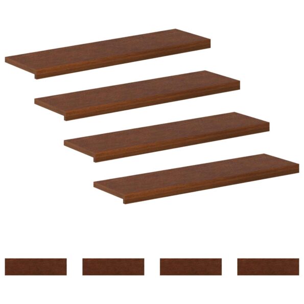 vidaXL Schodový rošt 8 ks 100 x 30 x 2 cm Tmavohnedá – Obrázok 2